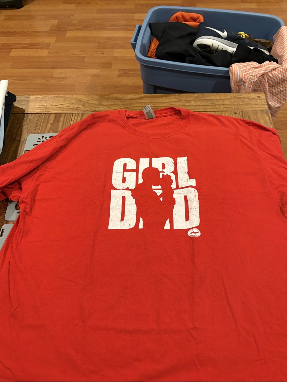 Red "Girl Dad" Graphic T-Shirt